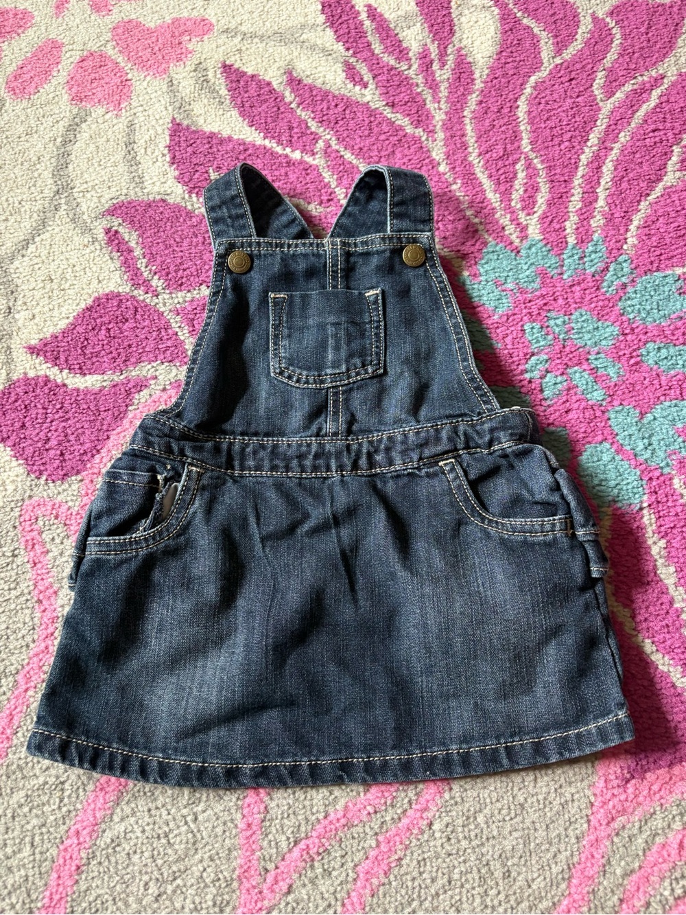 Old Navy Denim Overall Jumper Dress